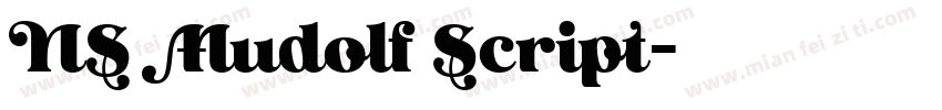 NS Mudolf Script字体转换